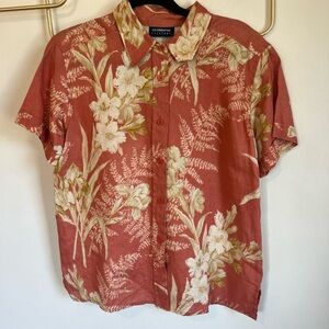 Liz Claiborne Lizsport Medium Linen Button Down
